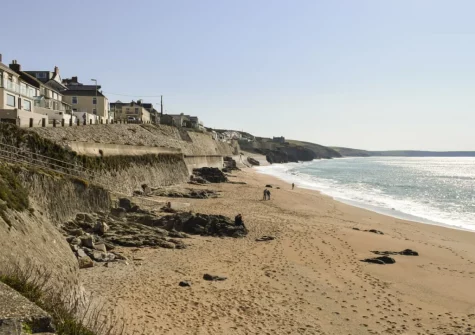 Porthleven Beach is a family friendly beach which stretches all the way to Loe Bar at low tide