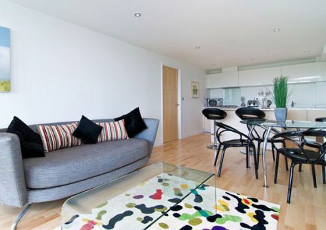 The open-plan living & dining area @ Seashells, 43 Zinc, Newquay