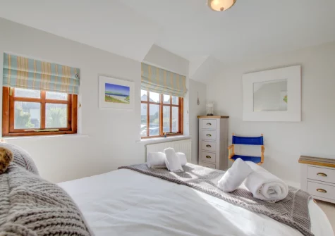 Bedroom #1 at Seashells, Padstow