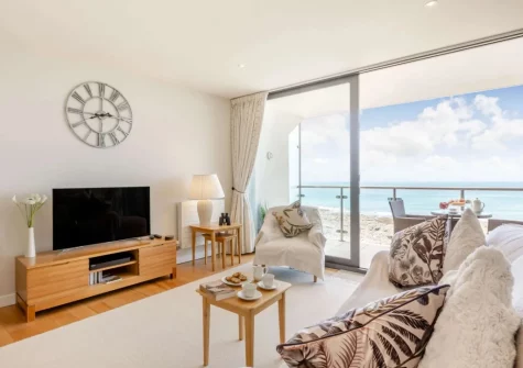The living area at Seaside Apartment, Westward Ho!