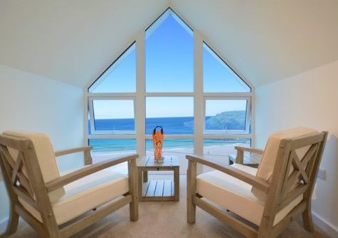 Bedroom #1 at Seaside House, Portreath