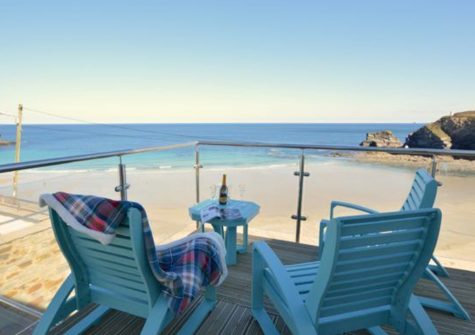 The wraparound deck at Seaside House, Portreath