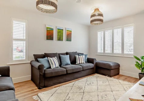 The living room at Seaside Retreat, Crantock