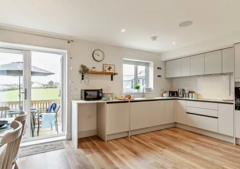 The kitchen at Seaside Retreat, Crantock