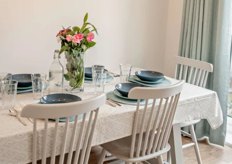 The dining area at Seaside Retreat, Crantock