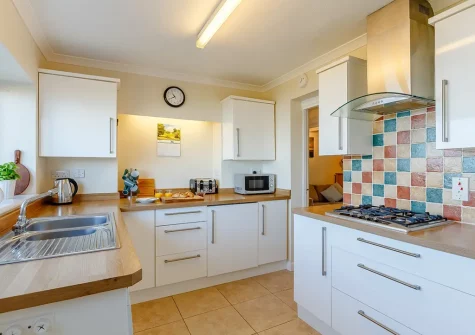The kitchen at Seaspray, Brixham