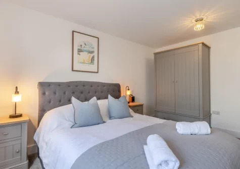 Bedroom #1 at Seaspray, Bude