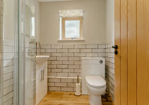 Bedroom #1 en-suite shower room at Seaview, Beer