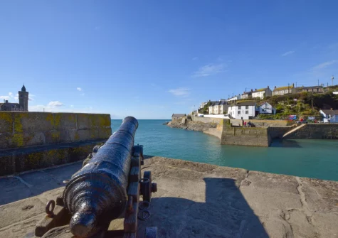 The view from the outdoor sitting area at Seaview Moorings, Porthleven