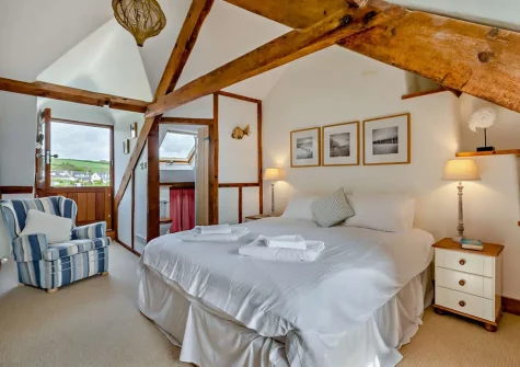 Bedroom #1 at Seaways, Torcross