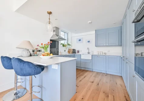 The kitchen at Seawind, Looe