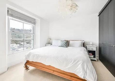 Bedroom #1 at Seawind, Looe