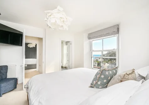 Bedroom #1 at Seawind, Looe
