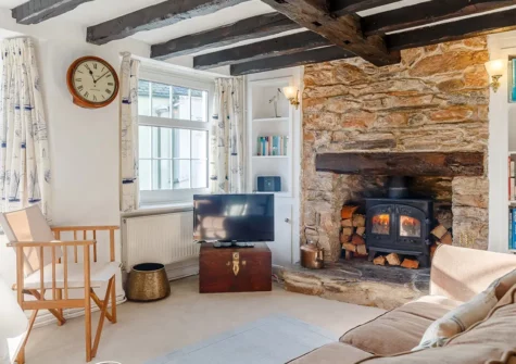 The living area at September Cottage, Brixham