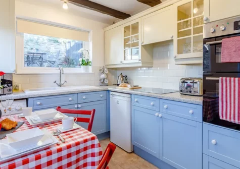 The kitchen at September Cottage, Brixham