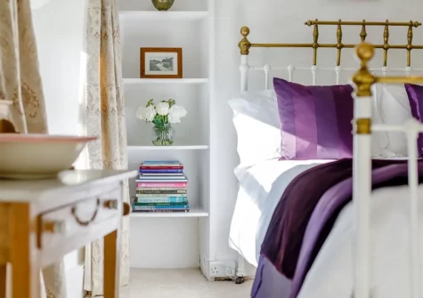 The bedroom at September Cottage, Brixham