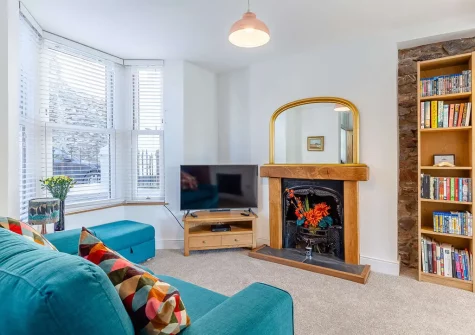 The living room at Ser A Mor, Brixham