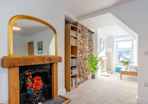 The living room at Ser A Mor, Brixham