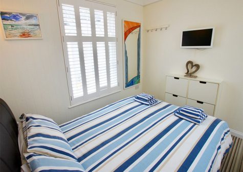 The bedroom at Serendipity, Fowey
