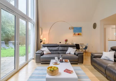The living area at Serendipity of Woolacombe, Woolacombe