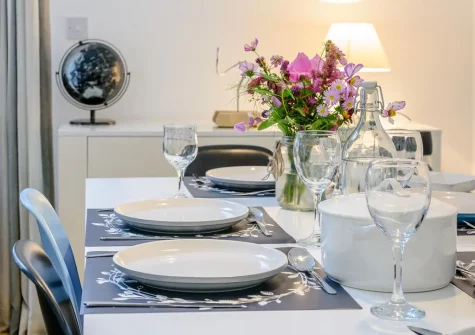 The dining area at Serendipity of Woolacombe, Woolacombe