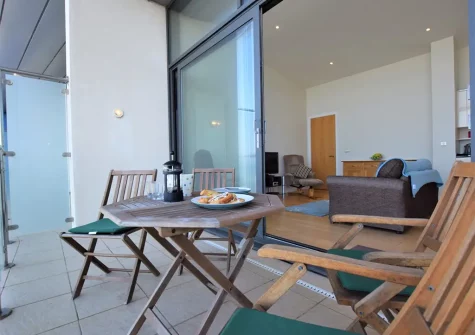 The balcony at Serendipity, Westward Ho!