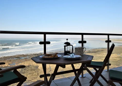 The balcony at Serendipity, Westward Ho!