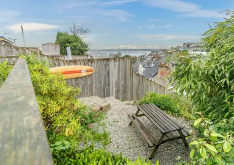The garden at Serenity House, St Ives