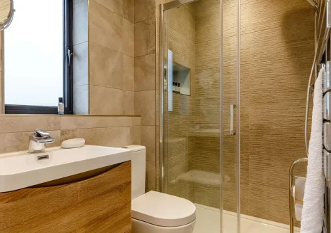 Bedroom #2 en-suite shower room at Seven Gates, Upton