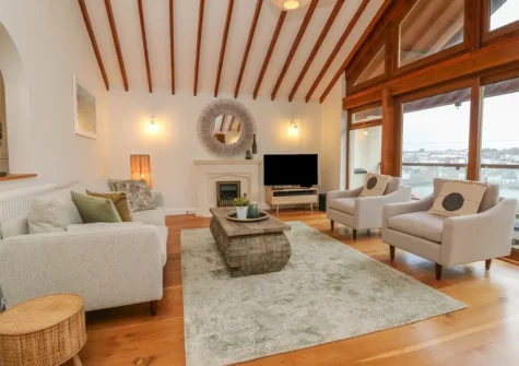 The living room at Shangri-La, Bideford