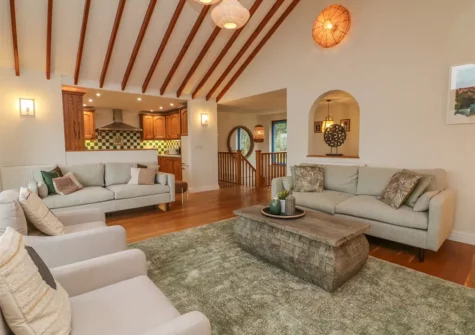 The living room at Shangri-La, Bideford