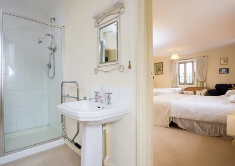 Bedroom #10 en-suite shower room at Sheafhayne Manor, Yarcombe