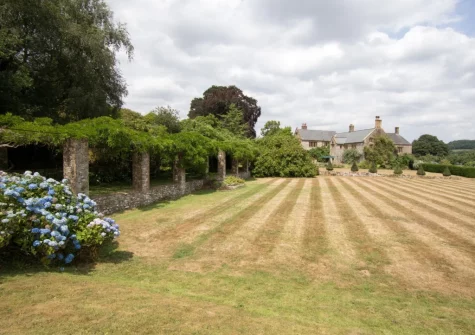 The pergola walk & sunken garden at Sheafhayne Manor, Yarcombe