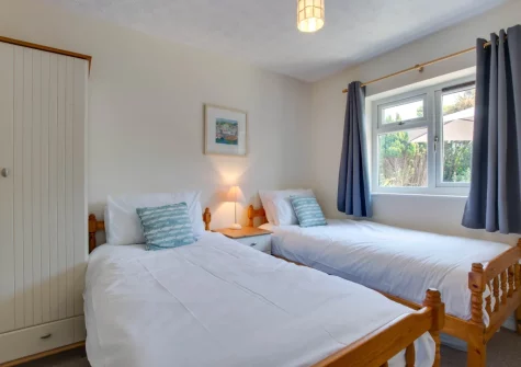 Bedroom #2 at Shellseekers, Tregolds