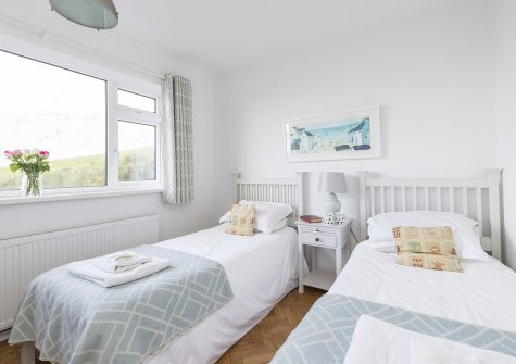 Bedroom #2 at Sherrin, Bull Point Lighthouse, Mortehoe