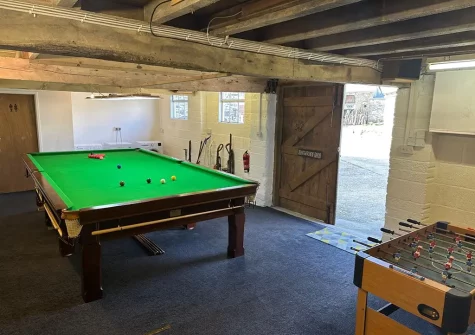 The games room at Shirleys Cottage, Bentwitchen