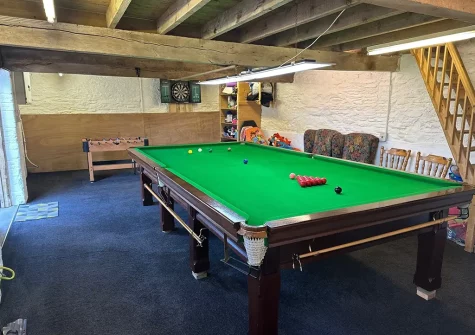 The games room at Shirleys Cottage, Bentwitchen