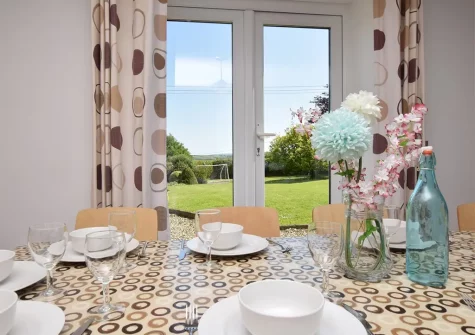 The dining area at Shirwell Farmhouse, Shirwell Cross