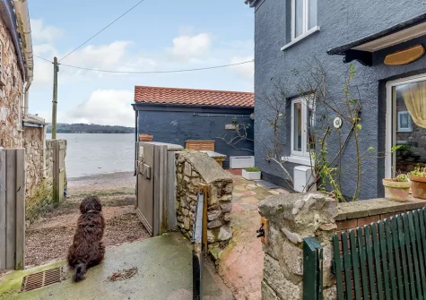 Outside Shoestring Cottage, Lympstone