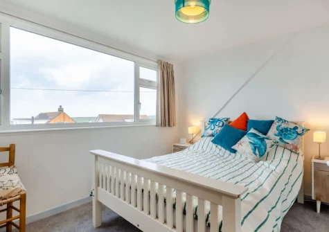 Bedroom #1 at Shorelark, Porthtowan