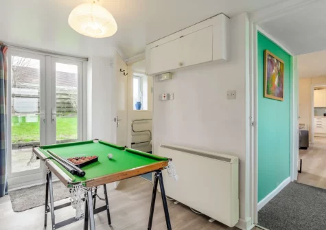 The games room at Shorelark, Porthtowan