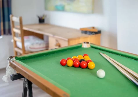 The games room at Shorelark, Porthtowan