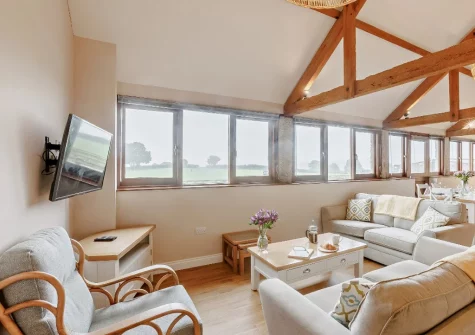 The living area at Short Horn Barn, Launceston