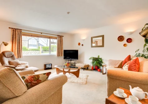 The living room at Shotwood, Little Petherick