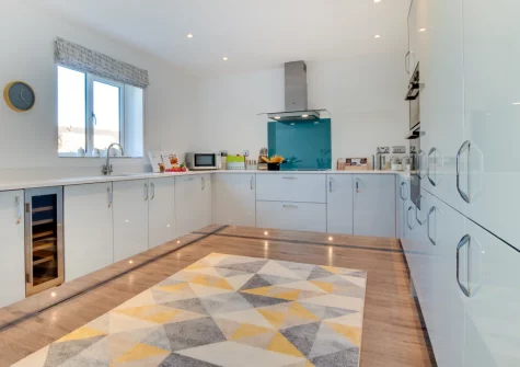 The kitchen at Silver Birches, Westward Ho!