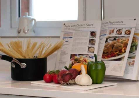 The kitchen at Silver Birches, Westward Ho!