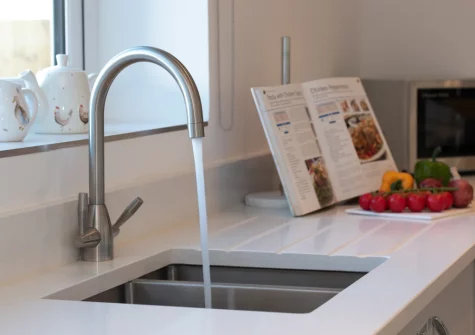 The kitchen at Silver Birches, Westward Ho!