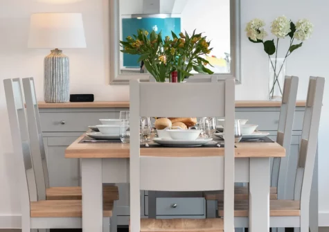 The dining area at Silver Birches, Westward Ho!