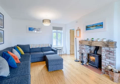 The living room at Silver Seas, Combe Martin