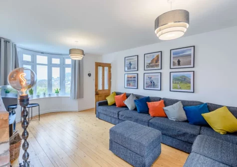 The living room at Silver Seas, Combe Martin